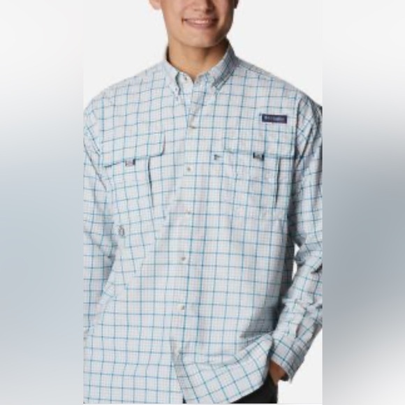 Columbia Men S PFG Super Bahama Long Sleeve Shirt- Sz XXl New - Picture 2 of 3